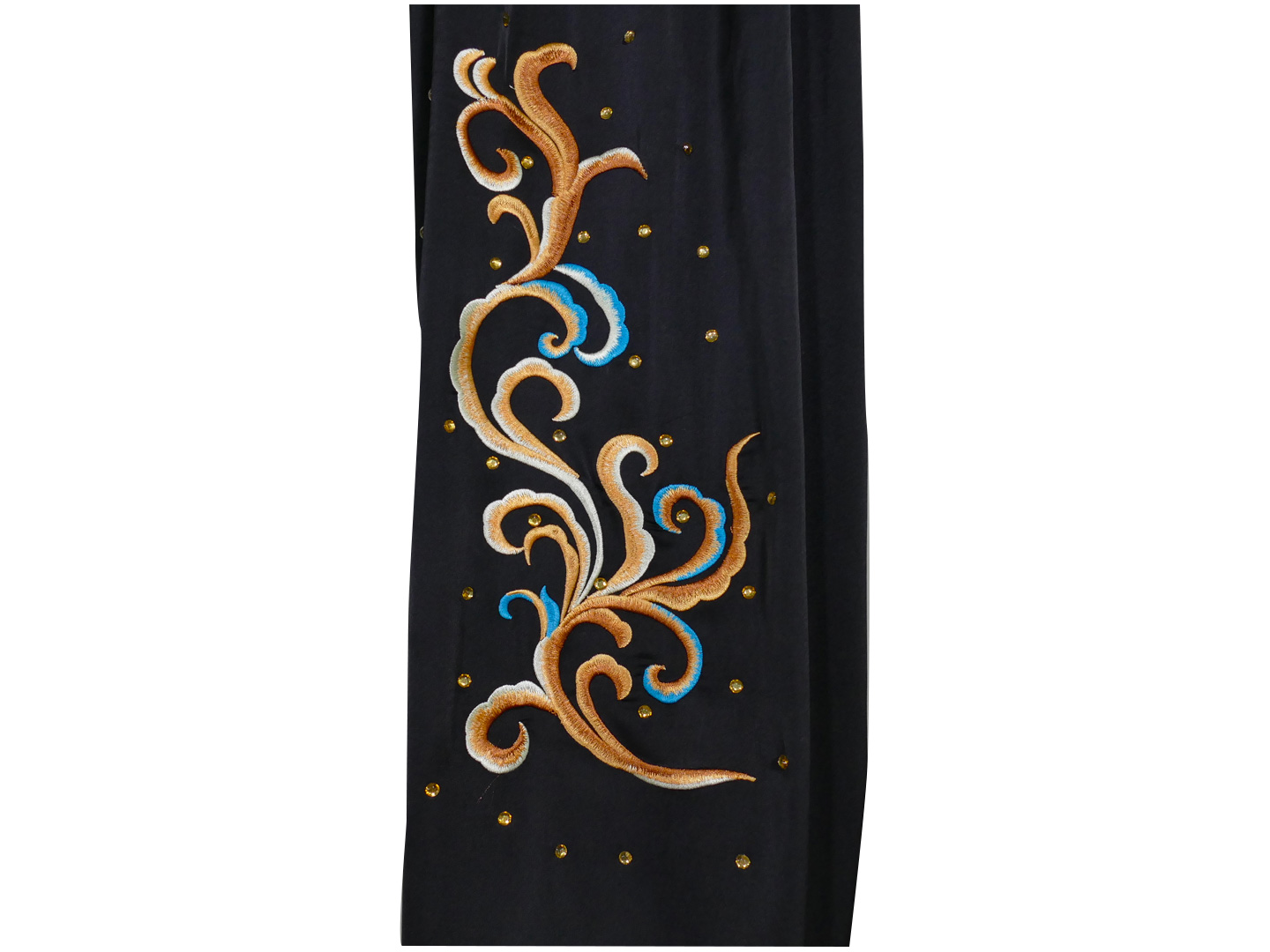 UC2022-74 Black Uniform with Phoenix, Flower, Cloud  and Water Embroidery  (Pre-Order)