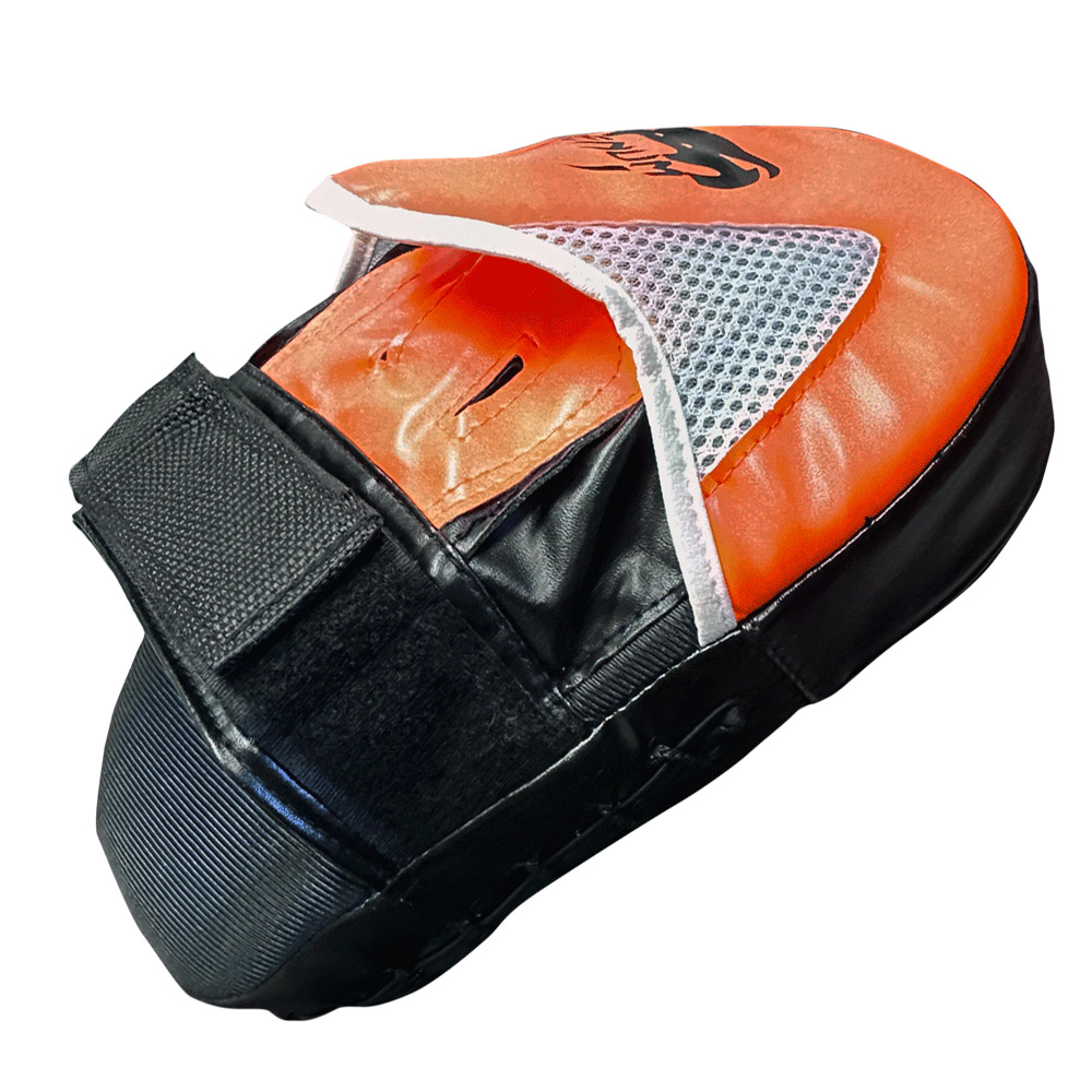 Orange Curved Focus Mitt – Training Pad for Boxing and Martial Arts (NM010-3)