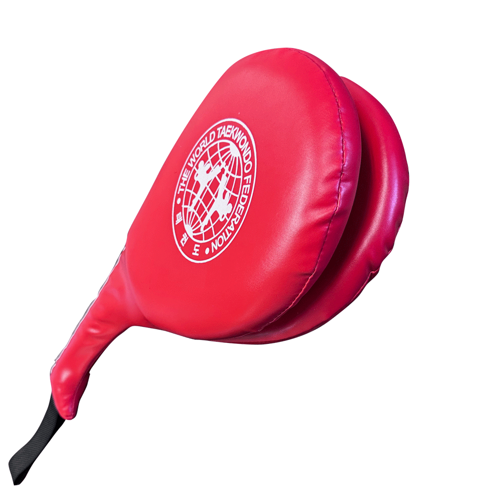 Red Double-Layer Martial Arts Kicking Target – Durable Vinyl Training Pad